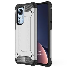 Microsonic Xiaomi Mi 12 Rugged Armor Gümüş Kılıf