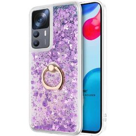 Microsonic Xiaomi Mi 12T Glitter Liquid Holder Mor Kılıf