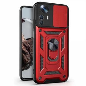 Microsonic Xiaomi Mi 12T Impact Resistant Siyah Kırmızı Kılıf