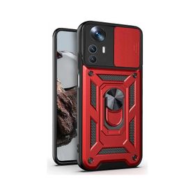 Microsonic Xiaomi Mi 12T Impact Resistant Siyah Kırmızı Kılıf