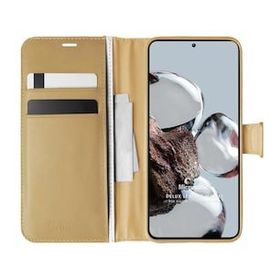 Microsonic Xiaomi Mi 12T Pro Delux Leather Wallet Gold Kılıf