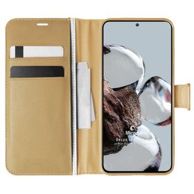 Microsonic Xiaomi Mi 12T Pro Delux Leather Wallet Gold Kılıf
