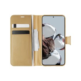 Microsonic Xiaomi Mi 12T Pro Delux Leather Wallet Gold Kılıf