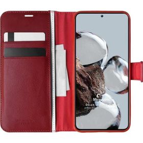 Microsonic Xiaomi Mi 12T Pro Delux Leather Wallet Kırmızı Kılıf