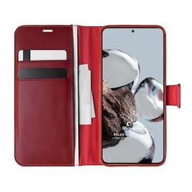 Microsonic Xiaomi Mi 12T Pro Delux Leather Wallet Kırmızı Kılıf