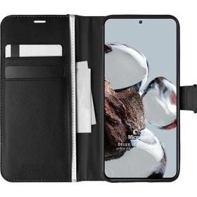 Microsonic Xiaomi Mi 12T Pro Delux Leather Wallet Siyah Kılıf