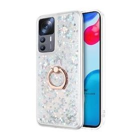 Microsonic Xiaomi Mi 12T Pro Glitter Liquid Holder Gümüş Kılıf