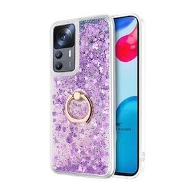 Microsonic Xiaomi Mi 12T Pro Glitter Liquid Holder Mor Kılıf