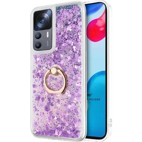 Microsonic Xiaomi Mi 12T Pro Glitter Liquid Holder Mor Kılıf