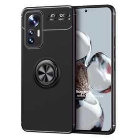 Microsonic Xiaomi Mi 12T Pro Kickstand Ring Holder Siyah Kılıf