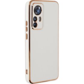 Microsonic Xiaomi Mi 12T Pro Olive Plated Beyaz Kılıf
