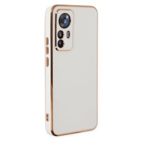 Microsonic Xiaomi Mi 12T Pro Olive Plated Beyaz Kılıf