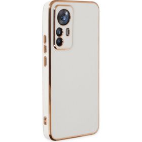 Microsonic Xiaomi Mi 12T Pro Olive Plated Beyaz Kılıf