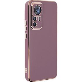 Microsonic Xiaomi Mi 12T Pro Olive Plated Lila Kılıf