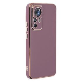Microsonic Xiaomi Mi 12T Pro Olive Plated Lila Kılıf