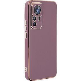 Microsonic Xiaomi Mi 12T Pro Olive Plated Lila Kılıf