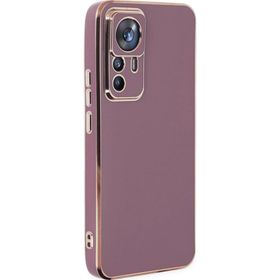 Microsonic Xiaomi Mi 12T Pro Olive Plated Lila Kılıf