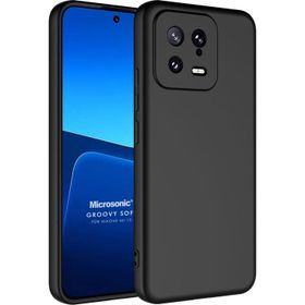 Microsonic Xiaomi Mi 13 Groovy Soft Siyah Kılıf