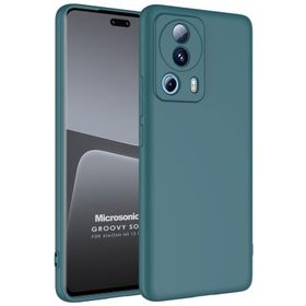 Microsonic Xiaomi Mi 13 Lite Groovy Soft Koyu Yeşil Cep Telefonu Kılıfı