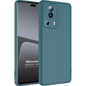 Microsonic Xiaomi Mi 13 Lite Groovy Soft Koyu Yeşil Cep Telefonu Kılıfı