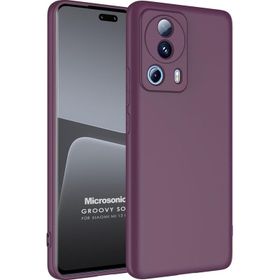 Microsonic Xiaomi Mi 13 Lite Groovy Soft Koyu Yeşil Cep Telefonu Kılıfı