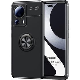 Microsonic Xiaomi Mi 13 Lite Kickstand Ring Holder Siyah Kılıf