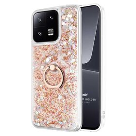 Microsonic Xiaomi Mi 13 Pro Glitter Liquid Holder Gold Kılıf