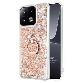 Microsonic Xiaomi Mi 13 Pro Glitter Liquid Holder Gold Kılıf