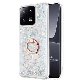 Microsonic Xiaomi Mi 13 Pro Glitter Liquid Holder Gümüş Kılıf