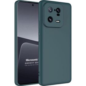 Microsonic Xiaomi Mi 13 Pro Groovy Soft Koyu Yeşil Kılıf