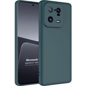 Microsonic Xiaomi Mi 13 Pro Groovy Soft Koyu Yeşil Kılıf