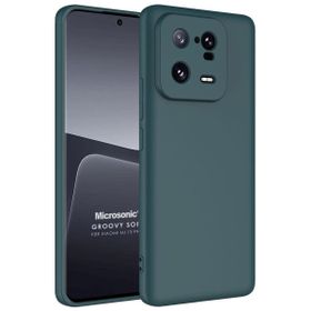 Microsonic Xiaomi Mi 13 Pro Groovy Soft Koyu Yeşil Kılıf