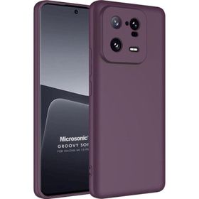 Microsonic Xiaomi Mi 13 Pro Groovy Soft Mor Kılıf