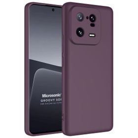 Microsonic Xiaomi Mi 13 Pro Groovy Soft Mor Kılıf