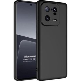 Microsonic Xiaomi Mi 13 Pro Groovy Soft Siyah Kılıf