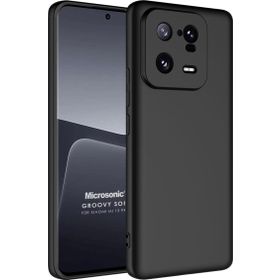 Microsonic Xiaomi Mi 13 Pro Groovy Soft Siyah Kılıf