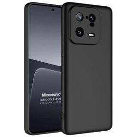Microsonic Xiaomi Mi 13 Pro Groovy Soft Siyah Kılıf