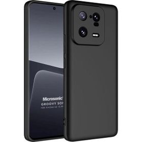 Microsonic Xiaomi Mi 13 Pro Groovy Soft Siyah Kılıf