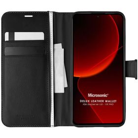 Microsonic Xiaomi Mi 13T Delux Leather Wallet Cep Telefonu Kılıfı