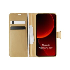 Microsonic Xiaomi Mi 13T Pro Delux Leather Wallet Cep Telefonu Kılıfı
