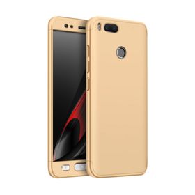 Microsonic Xiaomi Mi 5x Double Dip 360 Protective Gold Kılıf