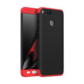 Microsonic Xiaomi Mi 5x Double Dip 360 Protective Siyah Kırmızı Kılıf