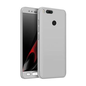 Microsonic Xiaomi Mi 5X Komple Full Gövde Koruma Gümüş Kılıf
