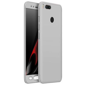 Microsonic Xiaomi Mi 5X Komple Full Gövde Koruma Gümüş Kılıf