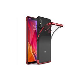 Microsonic Xiaomi Mi 8 Lite Skyfall Transparent Clear Kırmızı Kılıf