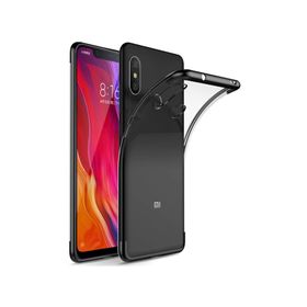 Microsonic Xiaomi Mi 8 Lite Skyfall Transparent Clear Siyah Kılıf