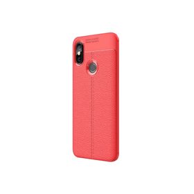 Microsonic Xiaomi Mi 8 Se Deri Dokulu Silikon Kırmızı Kılıf