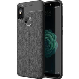 Microsonic Xiaomi Mi 8 Se Deri Dokulu Silikon Siyah Kılıf
