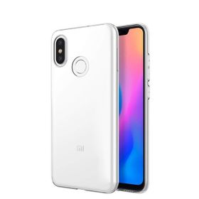 Microsonic Xiaomi Mi 8 Transparent Soft Beyaz Kılıf