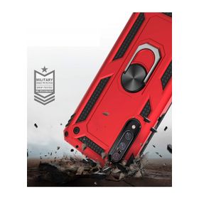 Microsonic Xiaomi Mi 9 Military Ring Holder Lacivert Kılıf